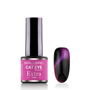 HEMA Free CAT EYE EXTRA pink - pink színű macskaszem GÉL LAKK 4ml